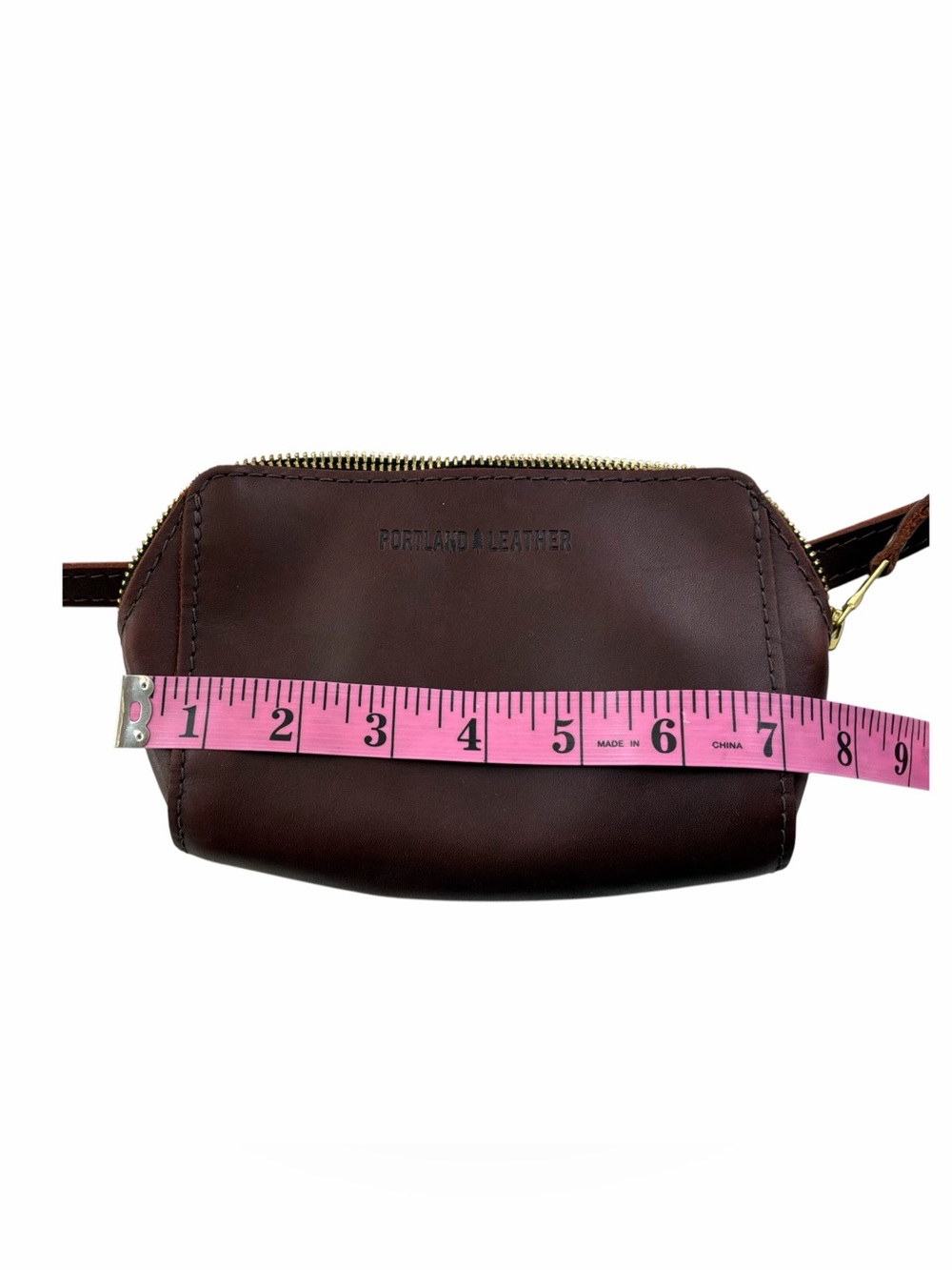 Portland Leather Brown Leather Waist Belt Bag - Picture 4 of 5